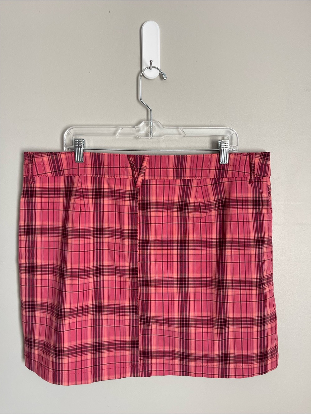 LEE Pink Plaid Straight Fit Golf Skort Sz 16 - Picture 7 of 10